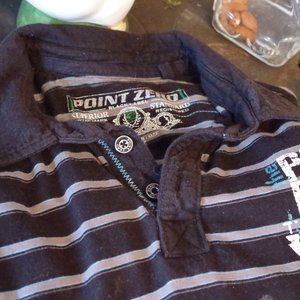 Vintage Point Zero Black Label Polo Boys Shirt